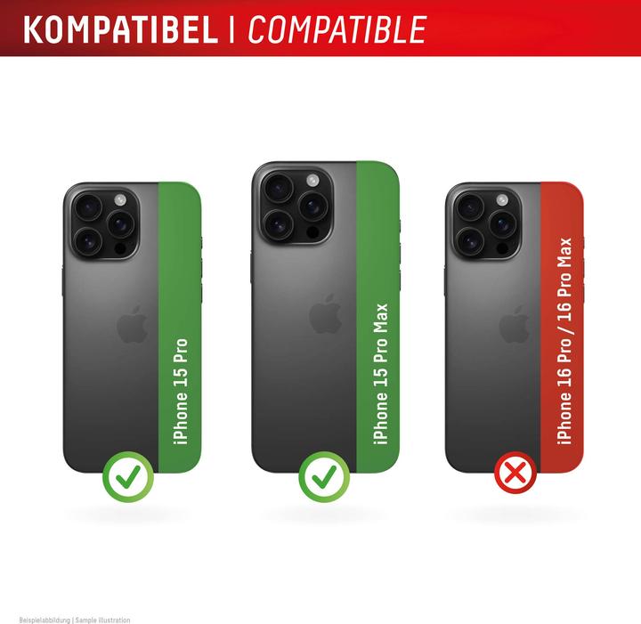 Produktbild Displex Full Cover Camera Lens Glass, Kamera Schutzglas, Platte, Doppelpack (2 Stück, Apple iPhone 15 Pro, Apple iPhone 15 Pro Max)