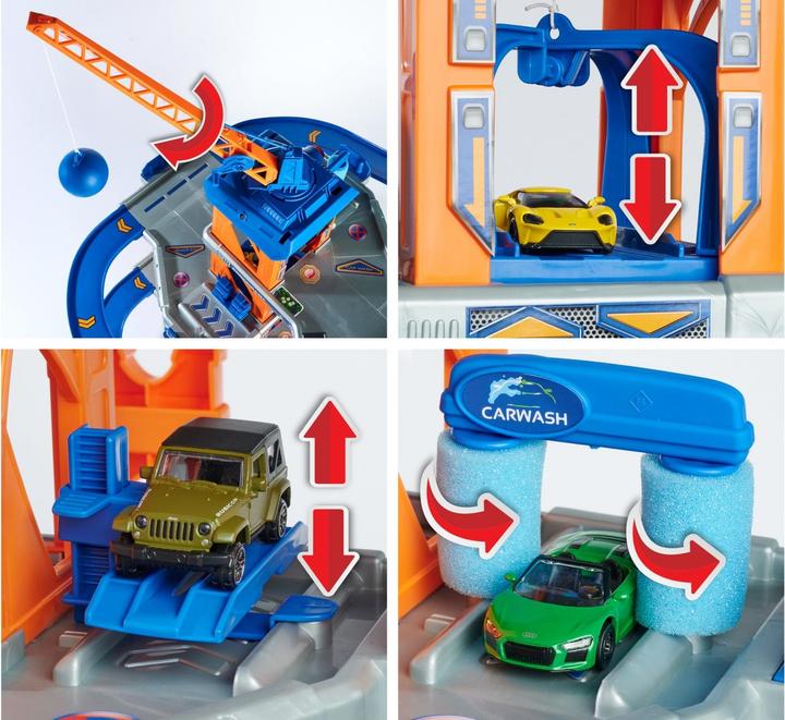 Productafbeelding Majorette Garage met lift en 5 auto's