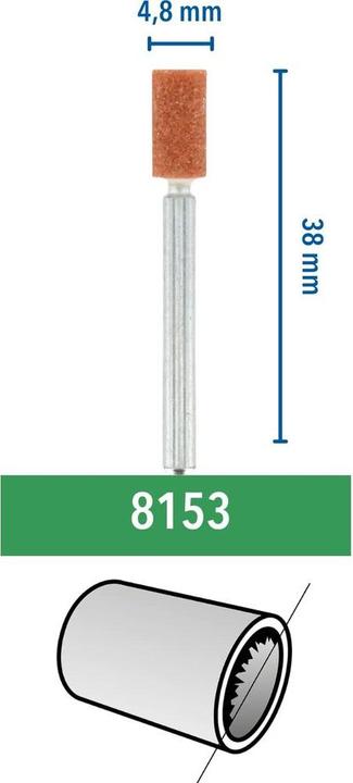 Produktbild Dremel Aluminiumoxid-Schleifstein Ø 4,8 mm (3 Stück)
