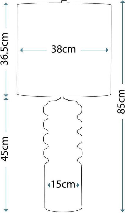 Actual product image Elstead Lighting Contour table lamp E27 lime lime, Made in UK (E27)