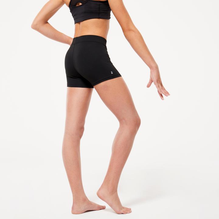 Produktbild Domyos Kurze Gymnastikhose Mädchen basic - schwarz (130 C)
