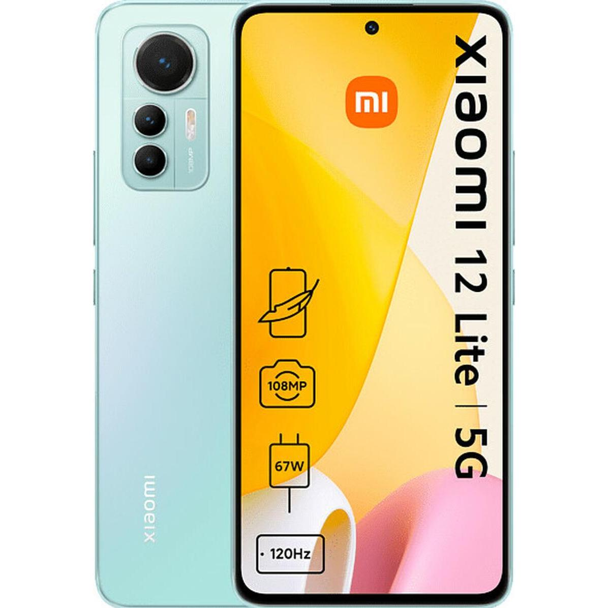 Xiaomi 12 Lite (128 GB, Lite Green, 6.55", Dual SIM, 5G), Smartphone, Grün