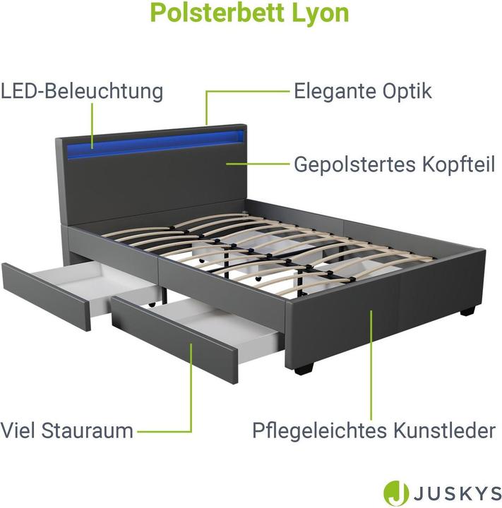 Produktbild Juskys Lyon (140 x 200 cm)