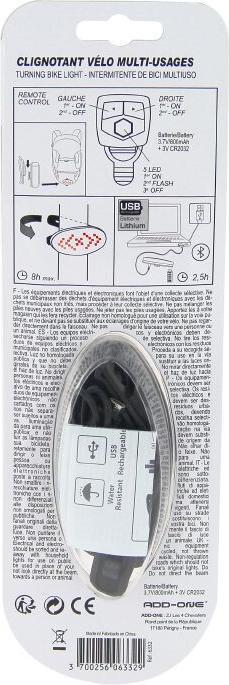 Produktbild P2R usb rear directional bike light on seat post with wireless direction indicator button