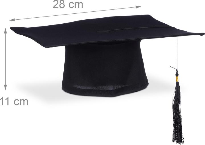 Image du produit Relaxdays 2x chapeaux-de-diplômé