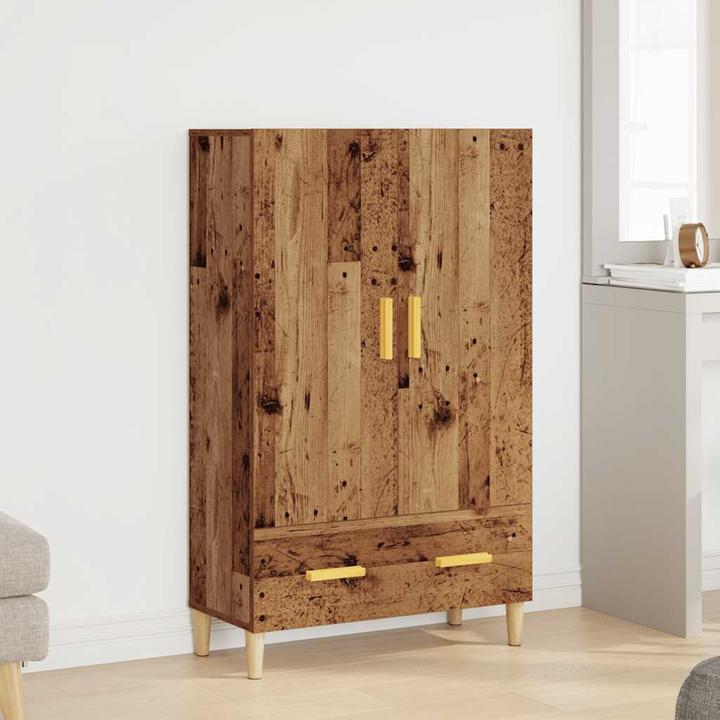 Image du produit VidaXL Highboard Altholz-Optik 70x31x115 cm Holzwerkstoff (70 x 31 x 115 cm)