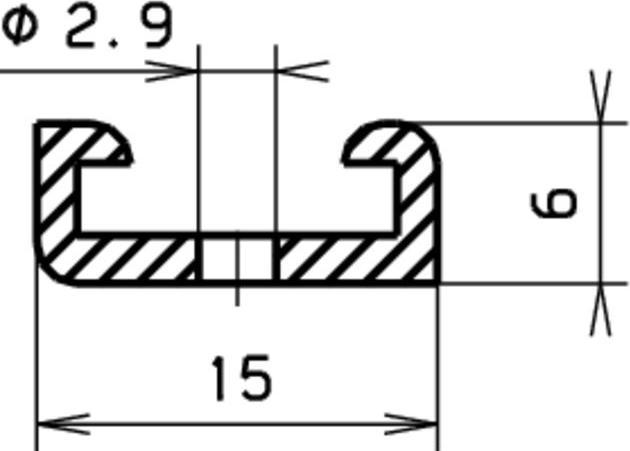 Actual product image Hebgo Retaining profiles 125