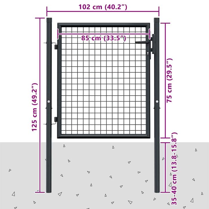 Image du produit vidaXL Gartentor