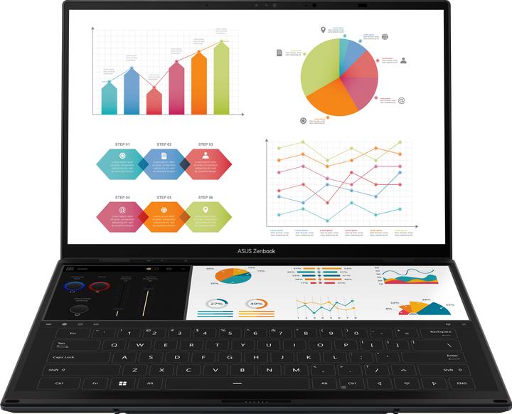 Produktbild ASUS Zenbook Pro 14 Duo OLED (14", Intel Core Ultra 9 185H, 32 GB, 1000 GB, CH)