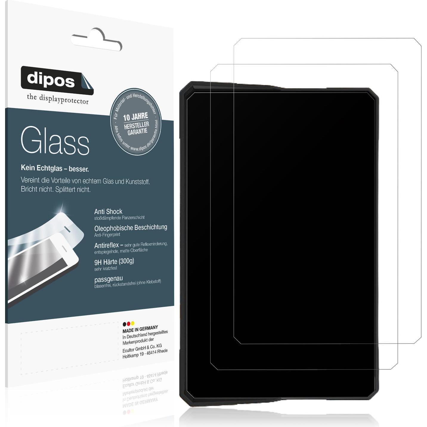 Dipos, Fahrzeug Navigation Zubehör, Anti-Shock Displayschutz Matt 9H