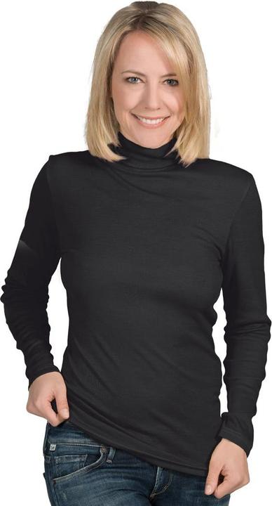 Actual product image Eusana Unisex Langarmshirt L Rollkr schw (L)