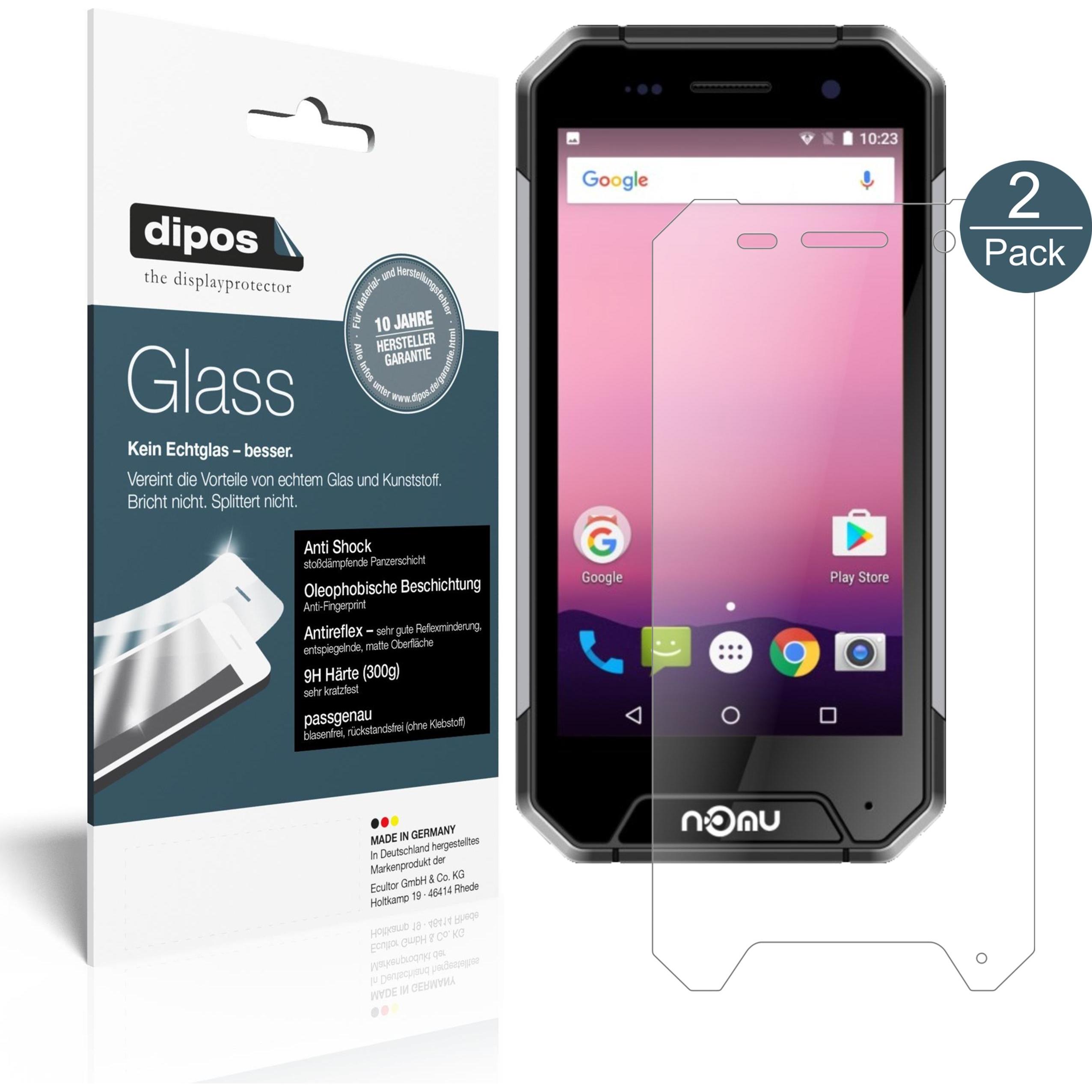 Dipos Displayschutz Anti-Shock (2 Stück, Nomu S30 Mini), Smartphone Schutzfolie, Transparent