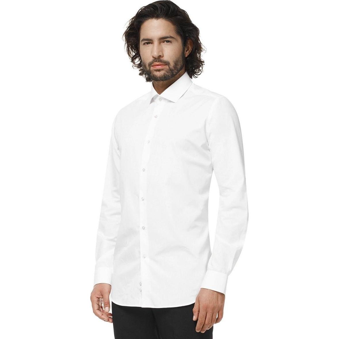 OppoSuits Weisses Hemd White Knight (S)