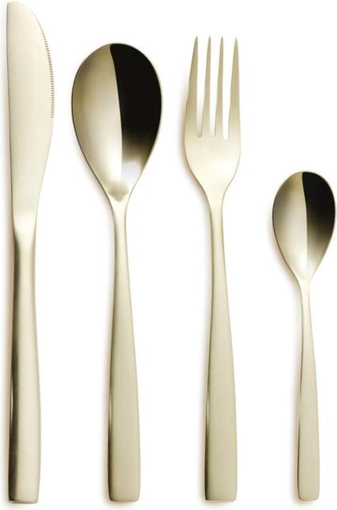 Comas 24-piece set Barcelona cutlery set 18/0 Champagne matt (24 pcs., Cutlery set)