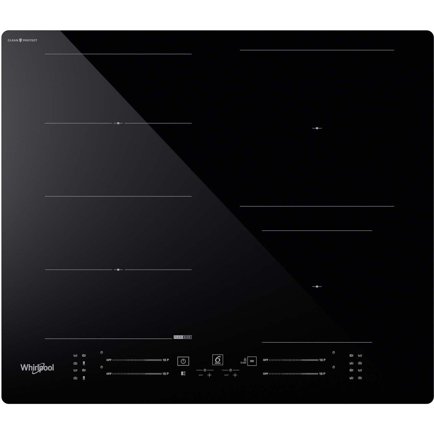 Whirlpool WF S3660 CPNE -induktiotaso, Kochfeld, Schwarz