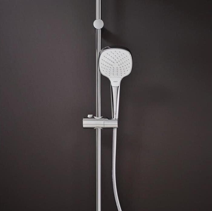 Actual product image hansgrohe HG hand shower Croma Select E Vario DN 15 EcoSm version 9 l/min white/chrome (3 Beam types, 9 l/min)