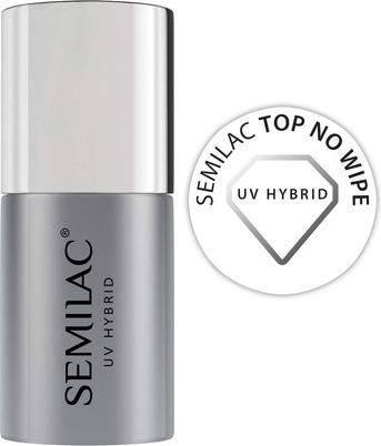 Image du produit Semilac Top No Wipe Vernis à ongles hybride 11ml (Top No Wipe 11ml, Top coat)