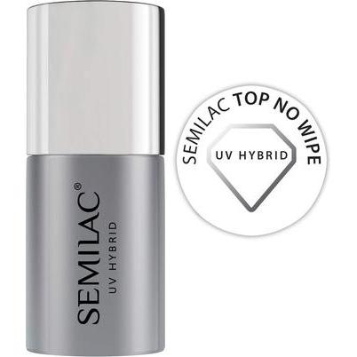 Semilac, Smalto per unghie, Smalto ibrido Top No Wipe 11ml (Top No Wipe 11ml, Topcoat)