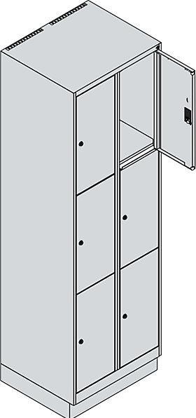 Actual product image C+P Classic PLUS locker cabinet (60 x 50 x 195 cm)