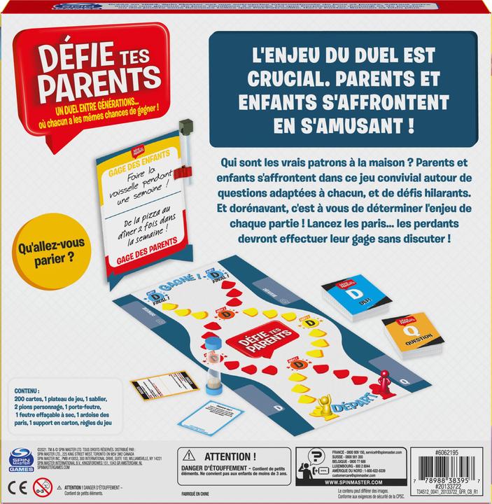 Immagine prodotto Spin Master Sfida I Tuoi Genitori A Scommettere (Francese)