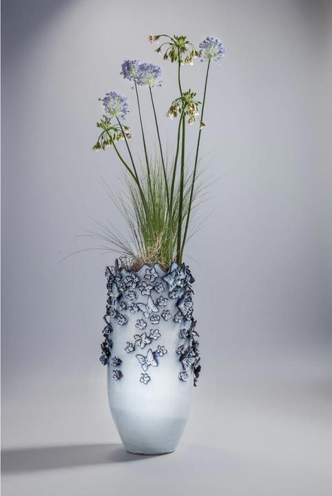 Produktbild Kare Design Vase Butterflies Lightblue 50cm (1 x, 28 x 28 x 50 cm)