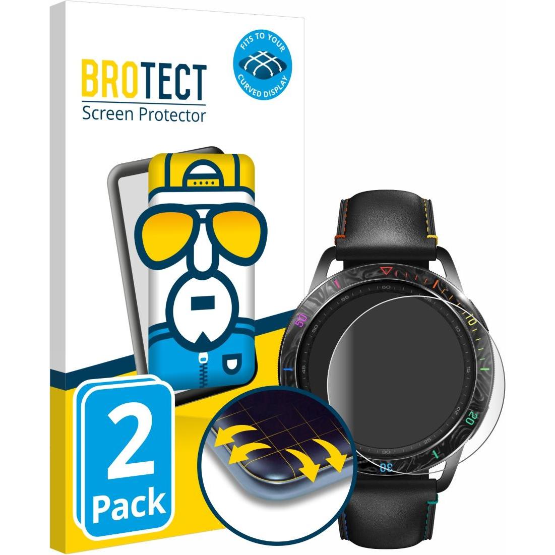BROTECT Full-Screen Displayschutz, Smartwatch Schutzfolie, Transparent