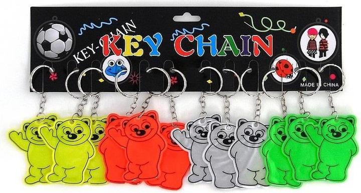 Produktbild Adar Reflektierender Teddybär-Schlüsselanhänger (12 Stück)