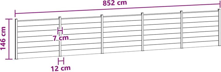 Produktbild vidaXL Zaunelement