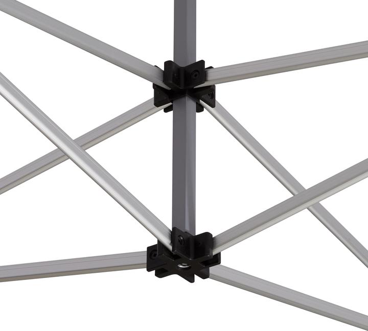 Produktbild Toolport Faltpavillon Faltzelt Pavillon 3x6m - 2 Seitenteile Aluminium 32mm Partyzelt 700N blau (300 cm, 600 cm)