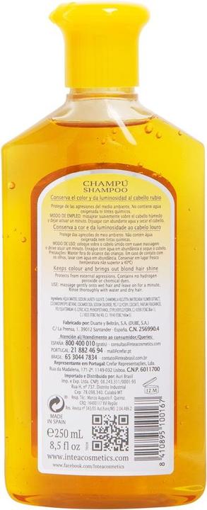 Produktbild Inteacosmetics Premium Blonde Hair Shampoo with Ecologic Natural Camomile Extract (250 ml, Flüssiges Shampoo)