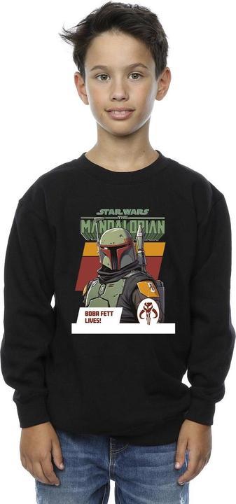 Immagine prodotto Star Wars The Mandalorian Boba Fett Lives Felpa Ragazzi (116)