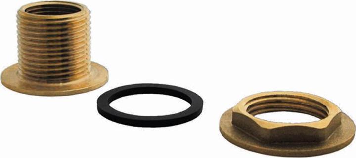 Actual product image Puteus Brass rain barrel bushing