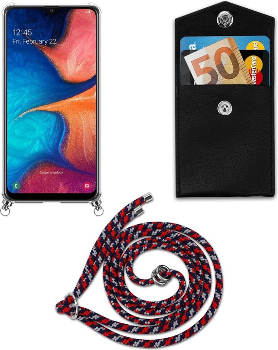 Produktbild Cadorabo TPU Handy Kette SILBER Cover