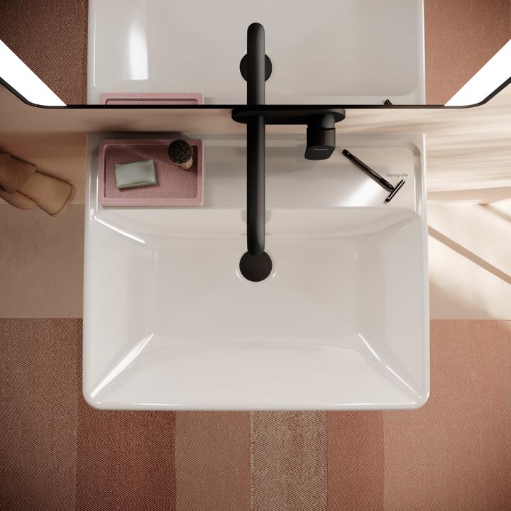Produktbild hansgrohe Xanuia Q Waschtisch, ohne Hahnloch, ohne Überlauf, 600x480mm, weiss (480 mm, 600 mm)