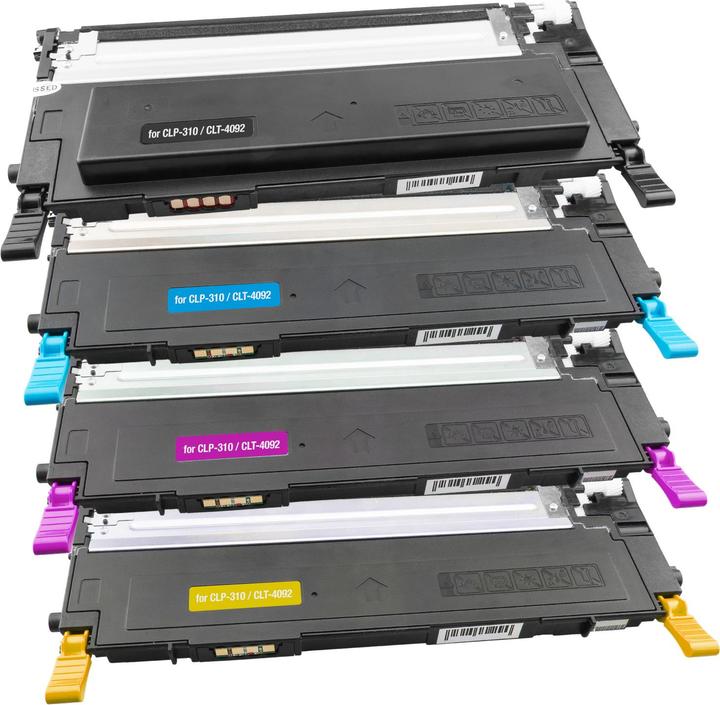 Plutoos Samsung CLT-4092S CLP-310 toner XXL compatible, set of 4 colours