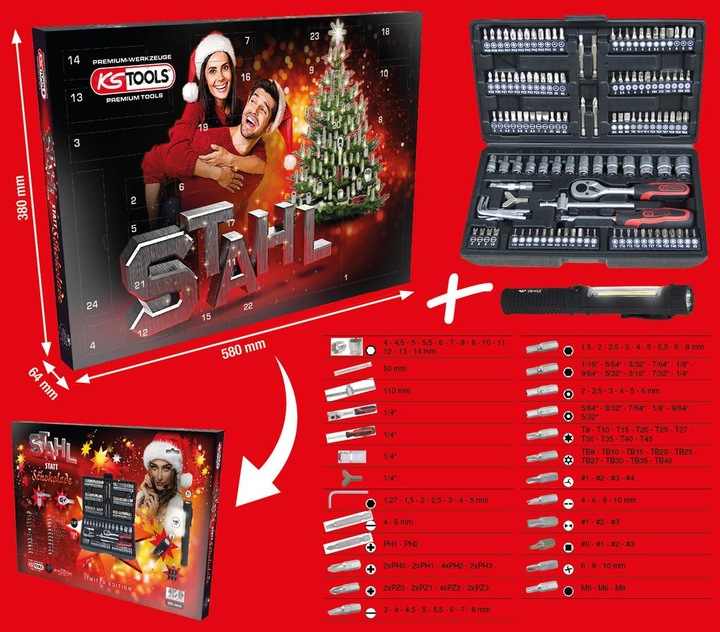 Nutritional values and ingredients KS Tools Socket spanner set, imperial 1/4