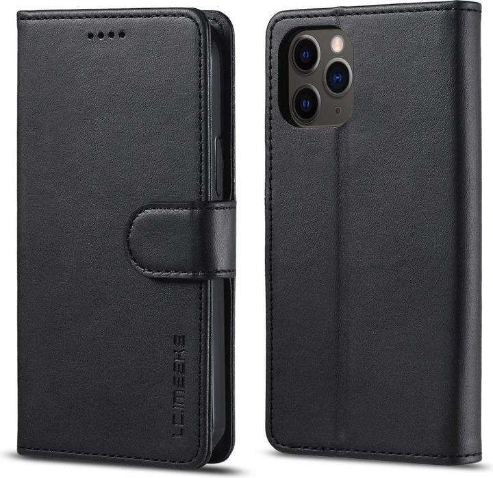 Actual product image Ueli Express iPhone 12 / iPhone 12 Pro book case Case genuine leather with card slot black (Apple iPhone 12 Pro, Apple iPhone 12)
