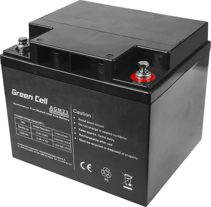 GreenCell AGM Battery 12V 44Ah - Battery - 44,000 mAh (12 V, 44 Ah)