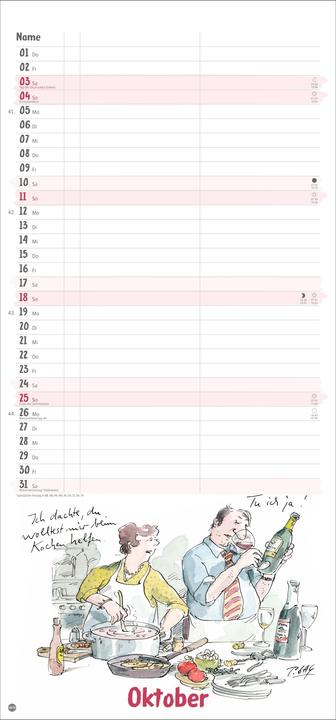 Produktbild Peter Gaymann: Genuss pur Planer für zwei 2026 (21 x 45 cm)