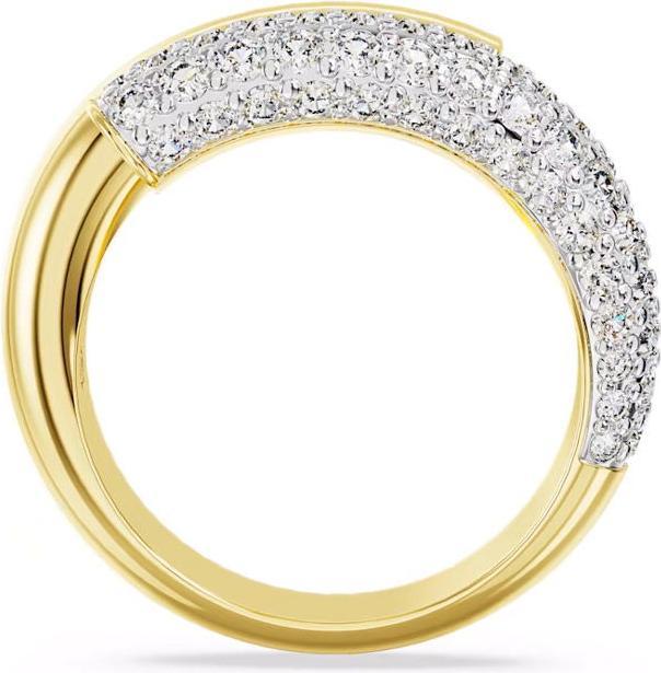 Produktbild Swarovski Dextera Cocktail Ring Weiss Gold (50)