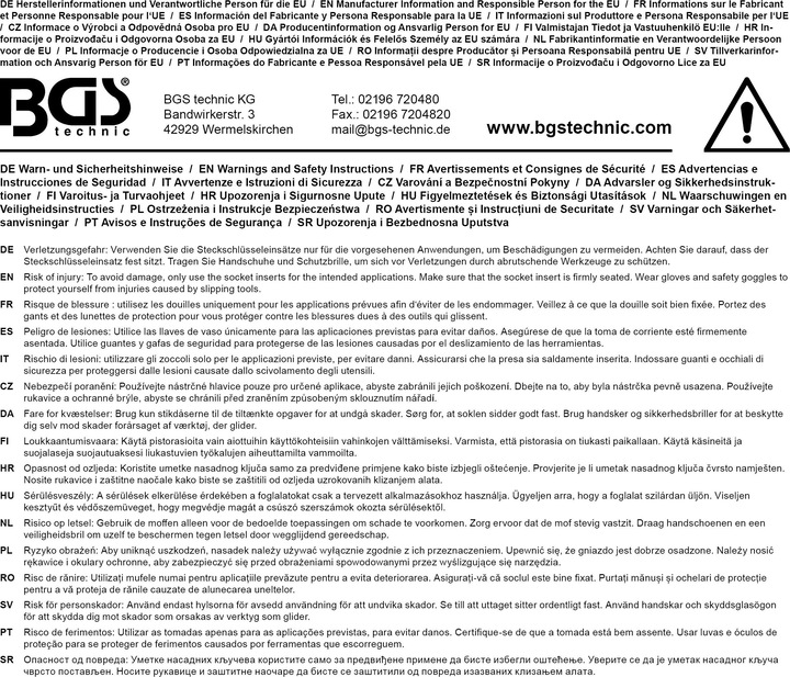 Productafbeelding BGS Doppenset E-profiel | Aandrijving vierkant 6,3 mm (1/4") / 10 mm (3/8") | SW E4...