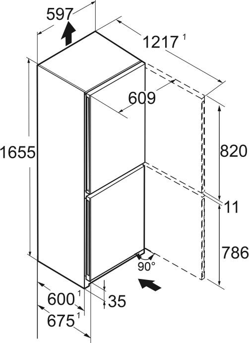 Actual product image Liebherr Free-standing fridge-freezer Plus CNsfd 5023 Front SteelFinish and silver (280 l)