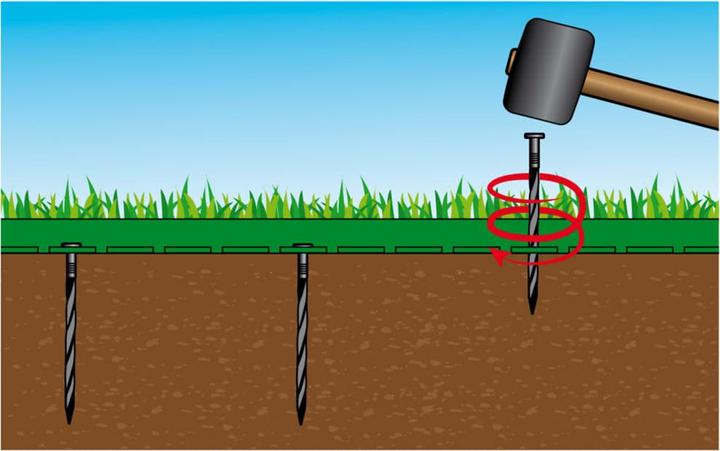 Actual product image Nature Lawn edging set H5 cm x 10 m with pegs (1000 cm)