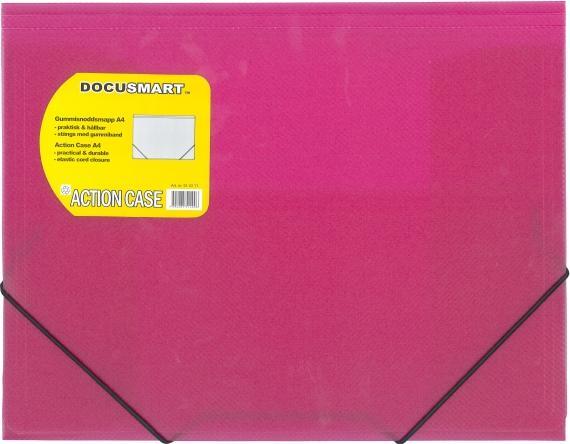B.N.T. Plastic folder bnt docusmart pink w/3 rattle (A4, 1 x)