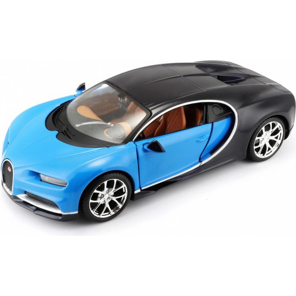 Maisto Composite model for folding Bugatti Chiron blue