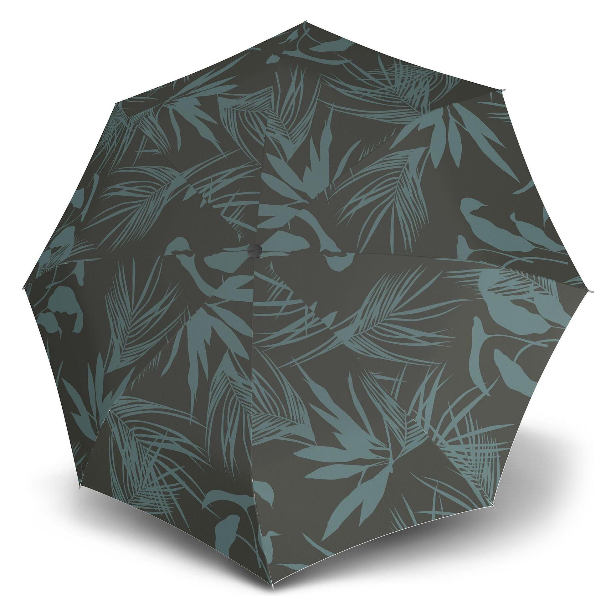 Knirps, Damen, Regenschirm, T.200 Duomatic Taschenschirm 28 Cm, Grün