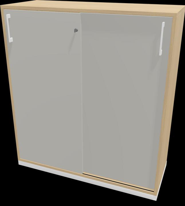 Oak decor bleached, White, Pearl grey