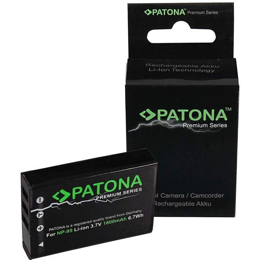 Patona Fuji NP-95 (Batteria della fotocamera), Alimentatore fotocamera, Nero