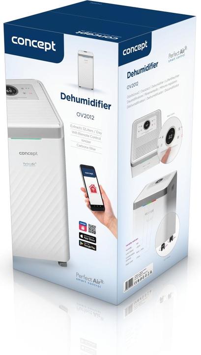 Actual product image Concept OV2012 dehumidifier White (45 m², 12 l/24h)