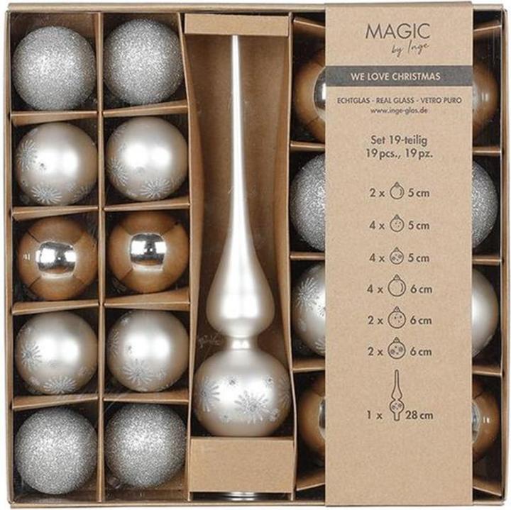 Produktbild Inge’s Glas Christmas Decor Weihnachtskugel (19x)